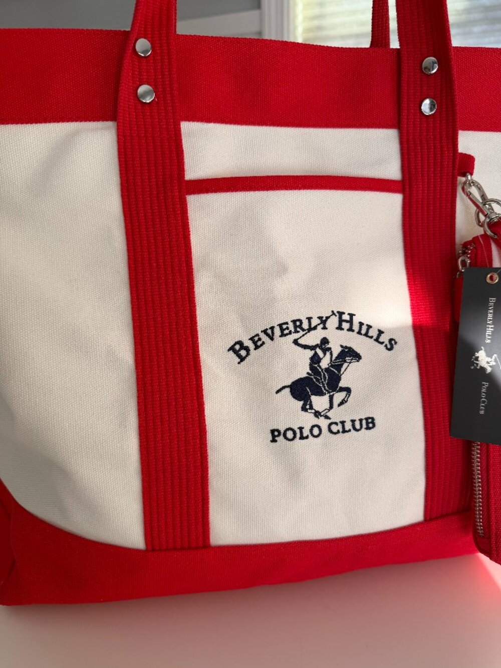 NWT Beverly Hills Polo Club Ralph Lauren Boat Beach Large Tote Bag -